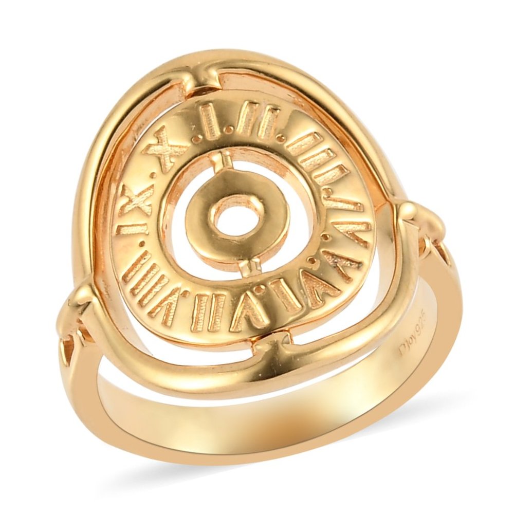 SUNDAYS CHILD Vermeil Yellow Gold Over Sterling Silver Fancy Ring 5.60 Grams
